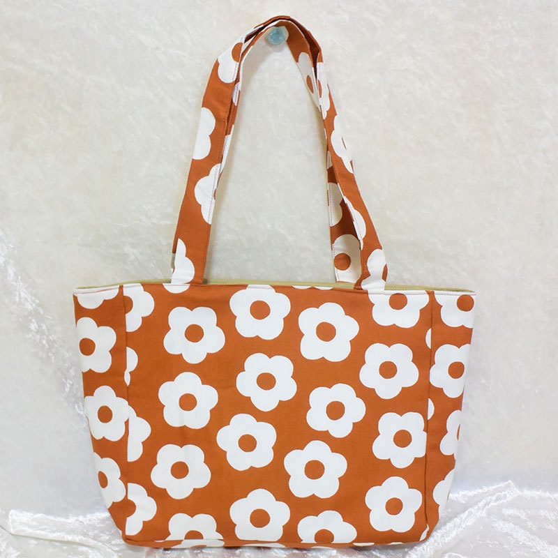 痛バッグトート 花とオレンジ(在庫あり)