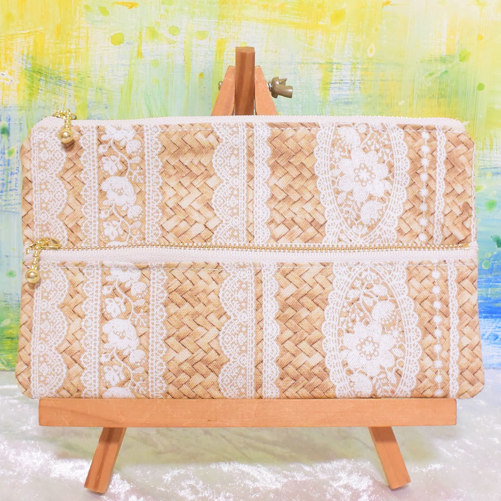 イベント用財布　カゴとレース