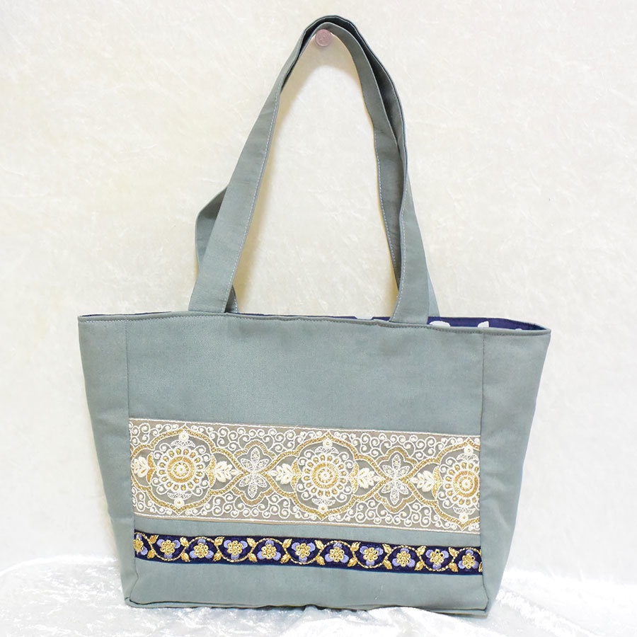 Tさん専用 痛バッグトート インド刺繍リボン