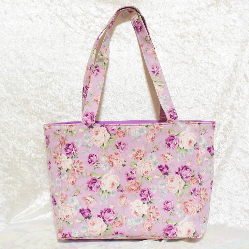 痛バッグトート ピンクの花(在庫あり)