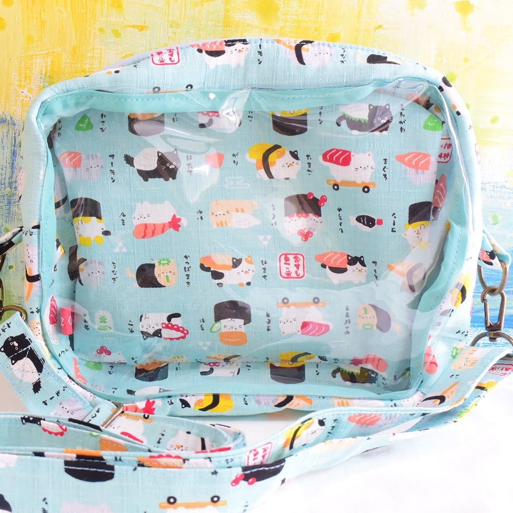 ぬいぐるみ用ショルダーバッグ　ねこすし