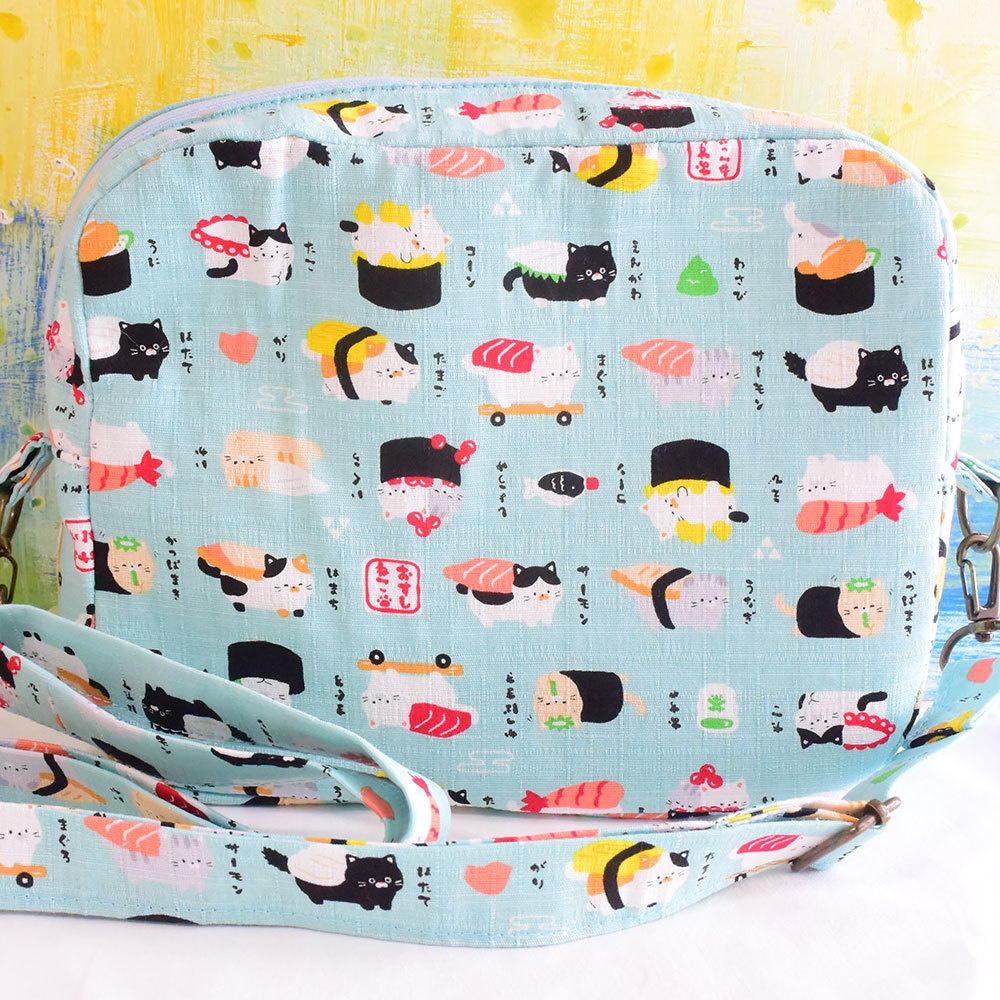 ぬいぐるみ用ショルダーバッグ ねこすし