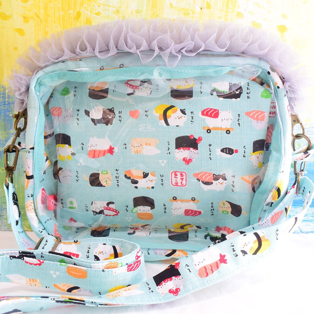 ぬいぐるみ用ショルダーバッグ ねこすし