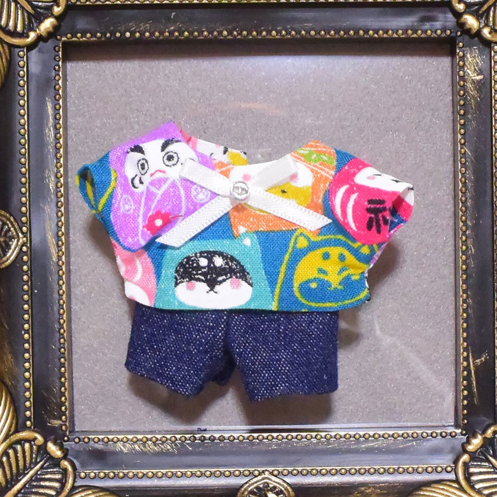 10センチぬいぐるみ用服　だるま