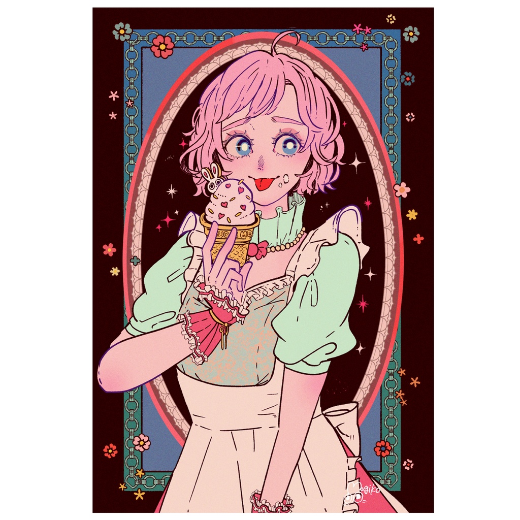 イラストアクリルパネル