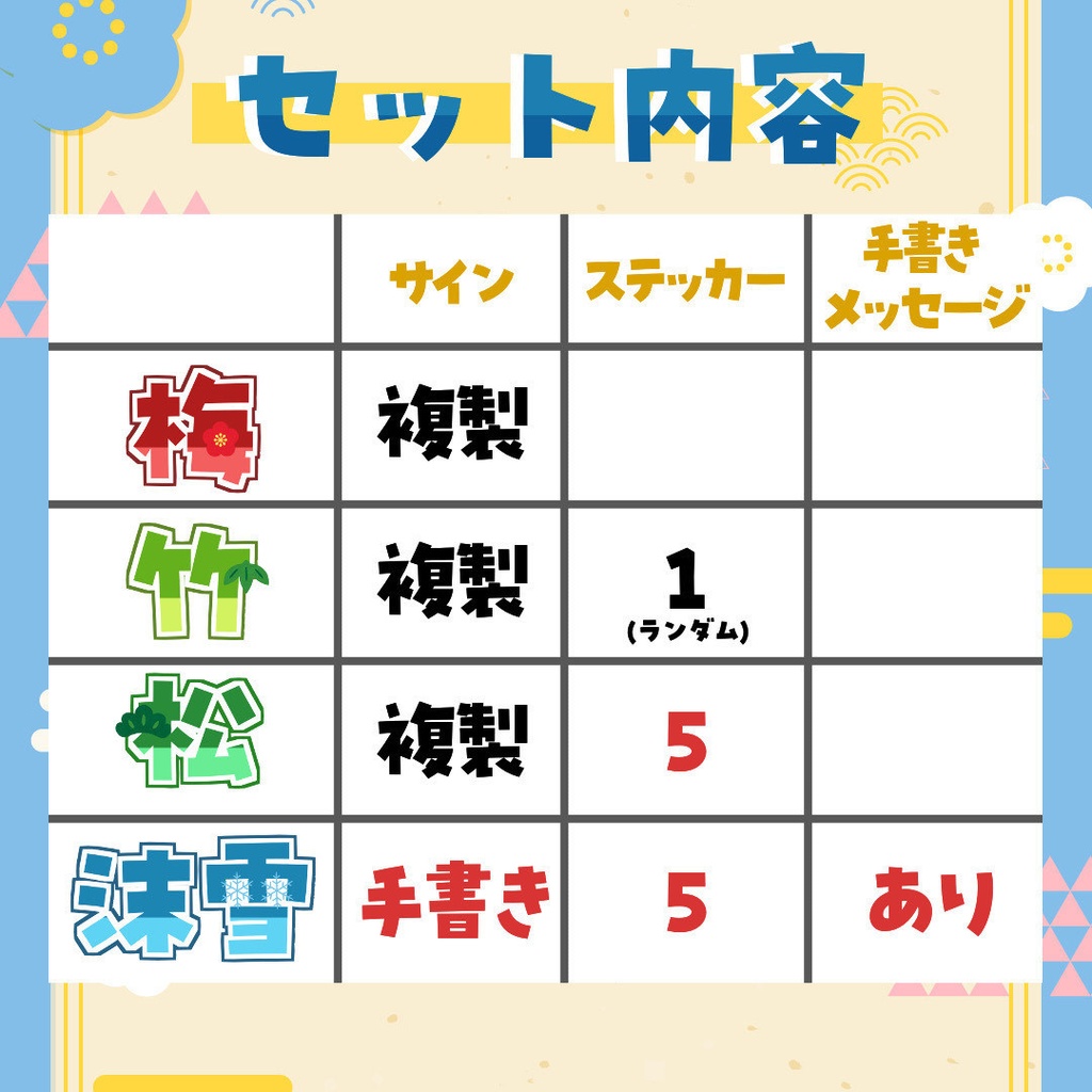 【受注販売】2026正月グッズ「沫雪」