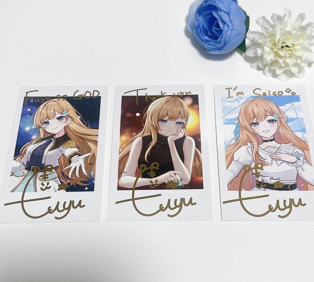 チェキ風カード(いずみふゆ/誕生日2025ver.)