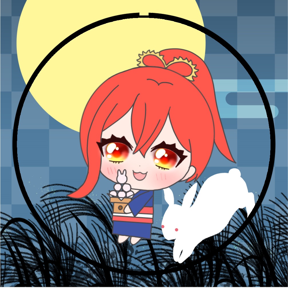 缶バッジお月見ぷちりお