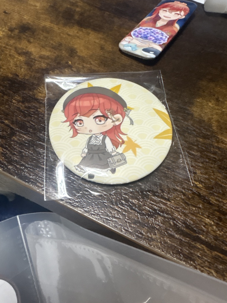 缶バッジ秋服ぷちりお