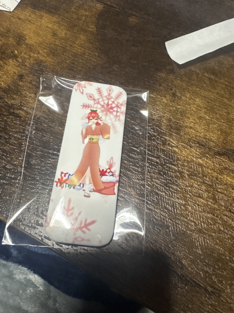 長方形缶バッジクリスマス2024