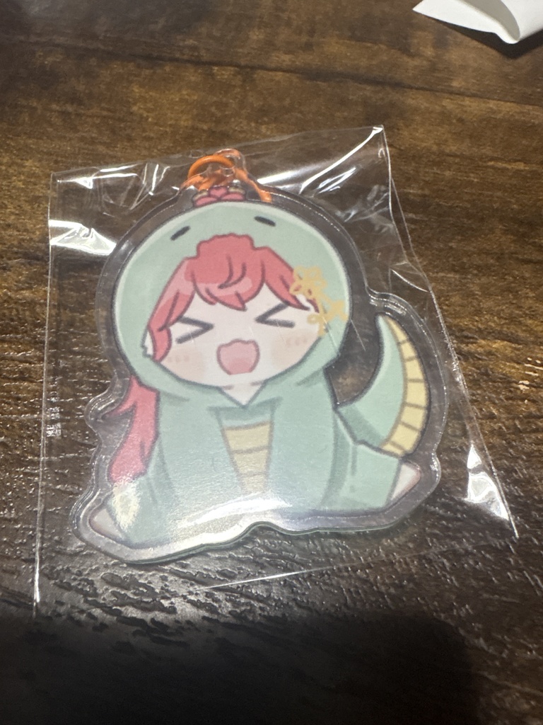 アクリルキーホルダー60mmへびぷちりお