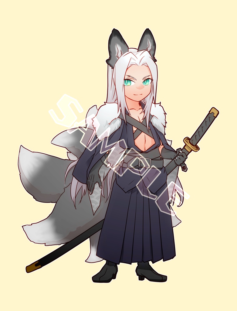 お狐アクスタ(クラウド、レノ、セフィロス)