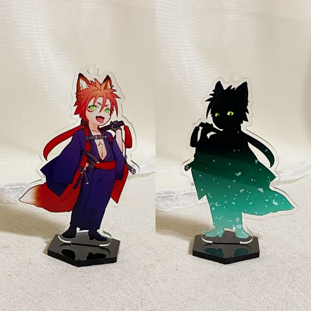 お狐アクスタ(クラウド、レノ、セフィロス)