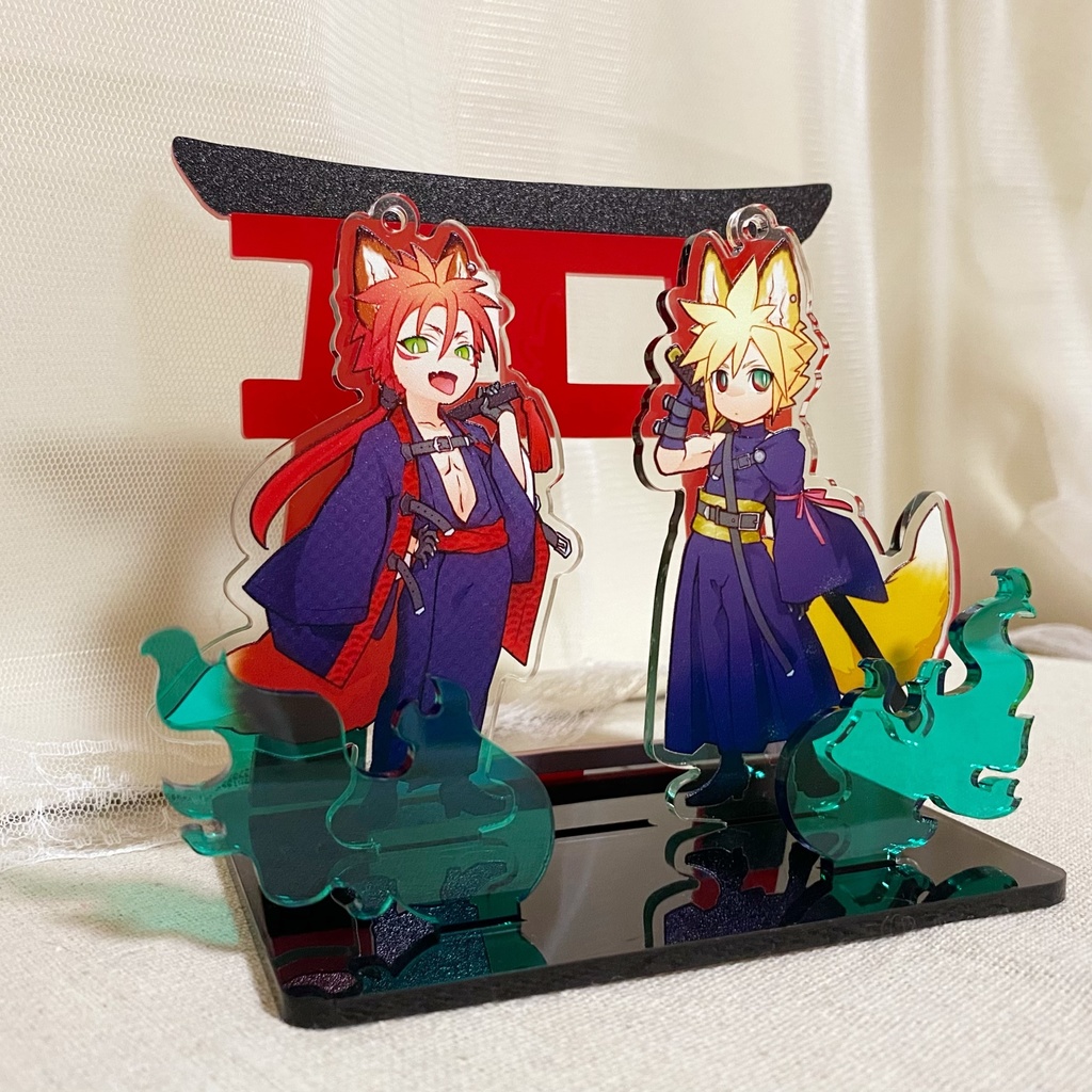 お狐アクスタ(クラウド、レノ、セフィロス)