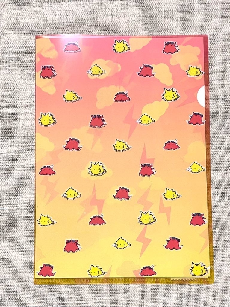 メンダコレノ&ハリセンボンクラウド A5クリアファイル