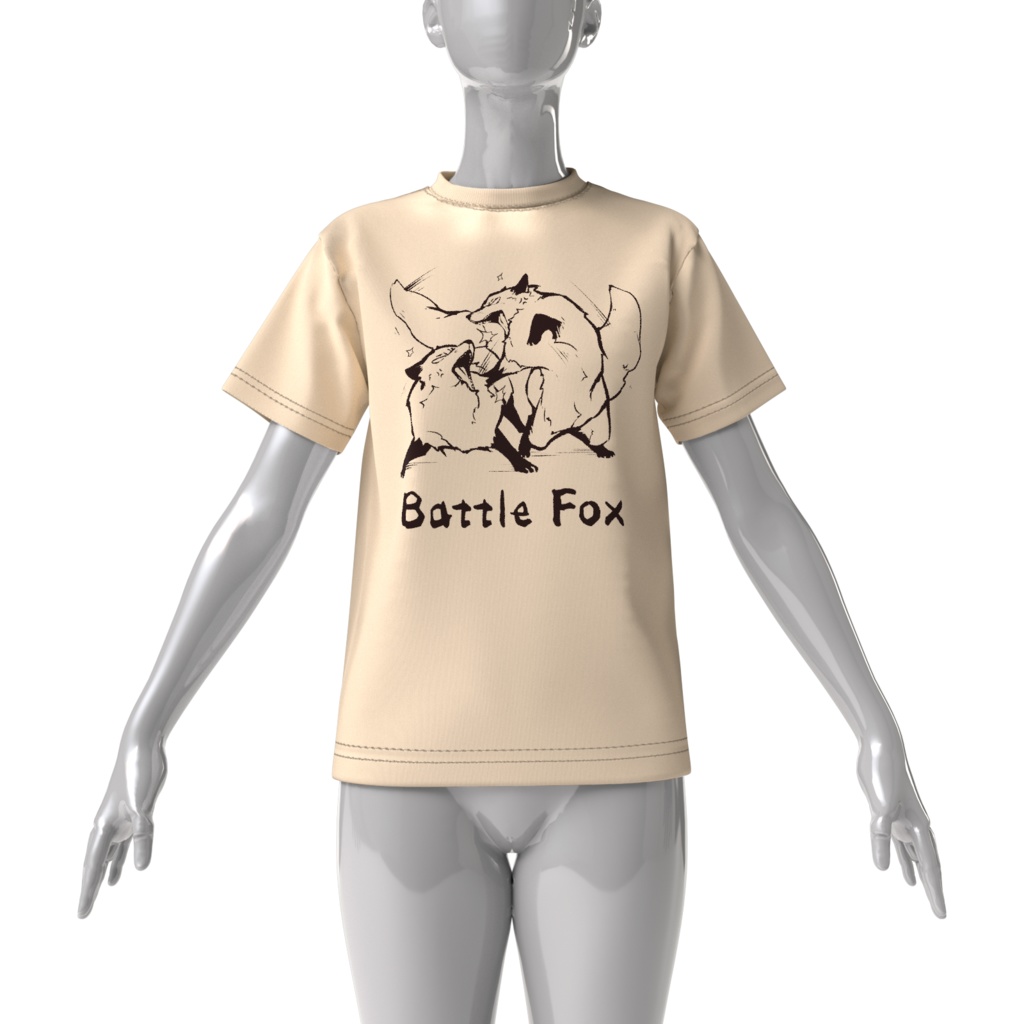 ケンカきつねTシャツ