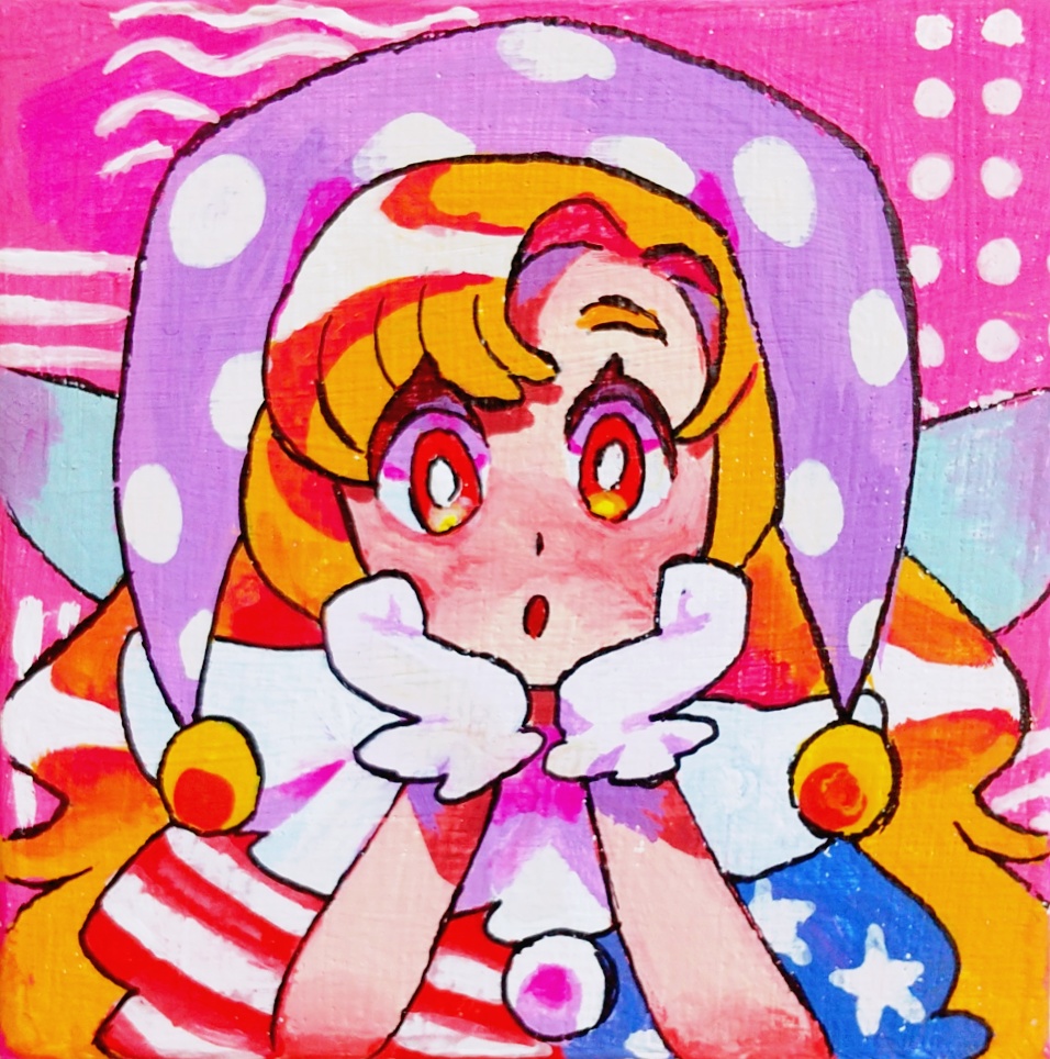 【東方Project】クラウンピース ミニアクリル画