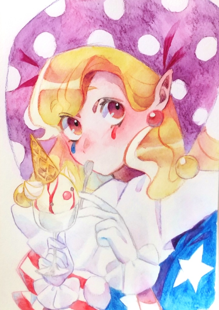 【東方Project】クラウンピース 水彩画