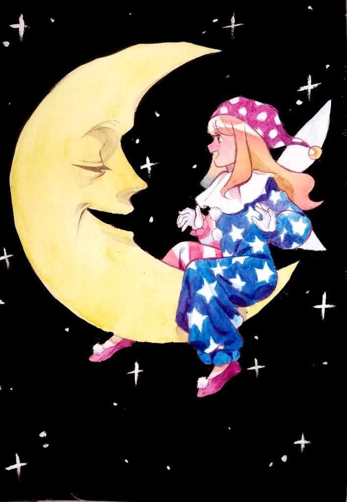 【東方Project】クラウンピース 水彩画