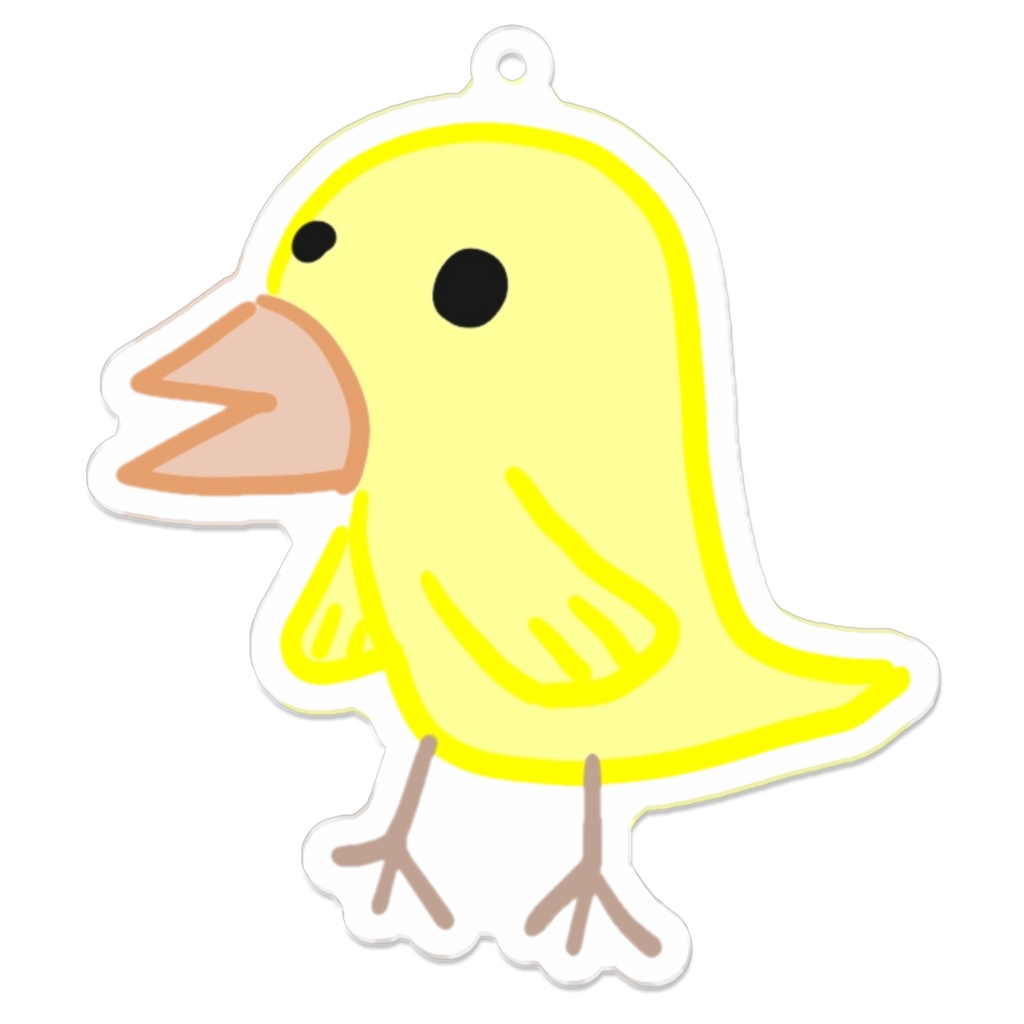 ひよこ(アクリルキーホルダー70*70mm)