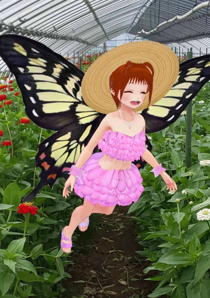 妖精の羽アゲハ蝶