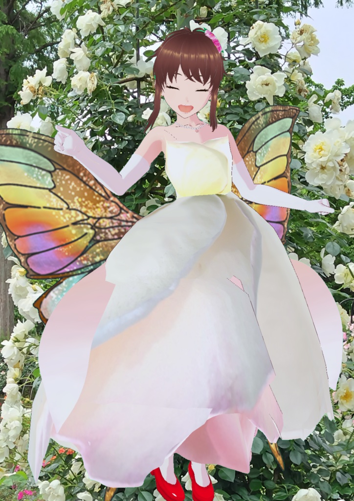 バラの妖精ドレス