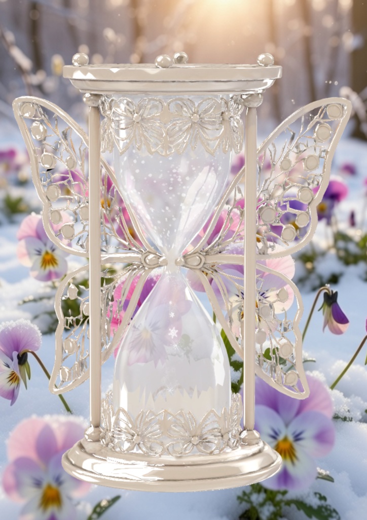 蝶の羽の砂時計