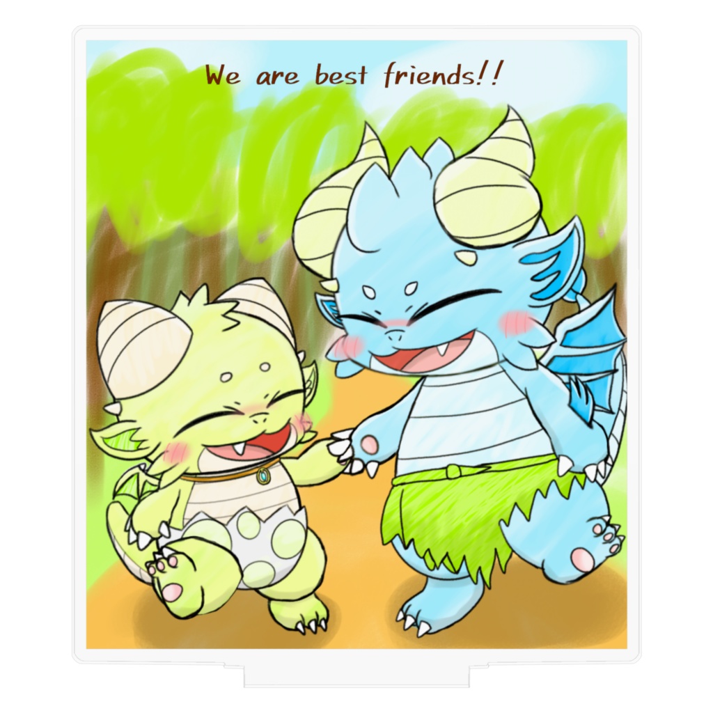 グルルくんとアグアくんの best friends!!なアクリルスタンド