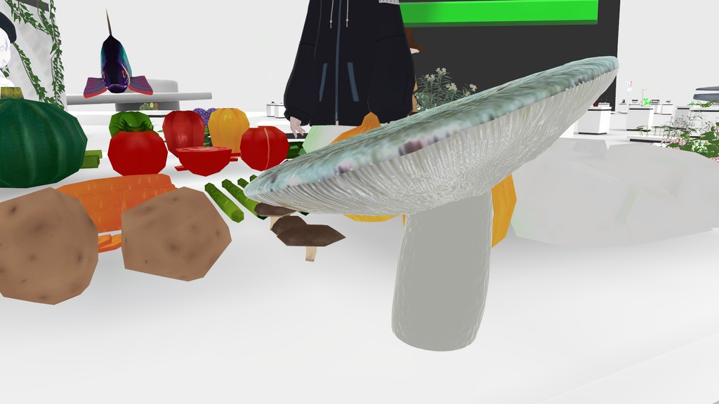 リップシンクでウニョウニョ動くアイタケ アバター (PC&Quest両対応)