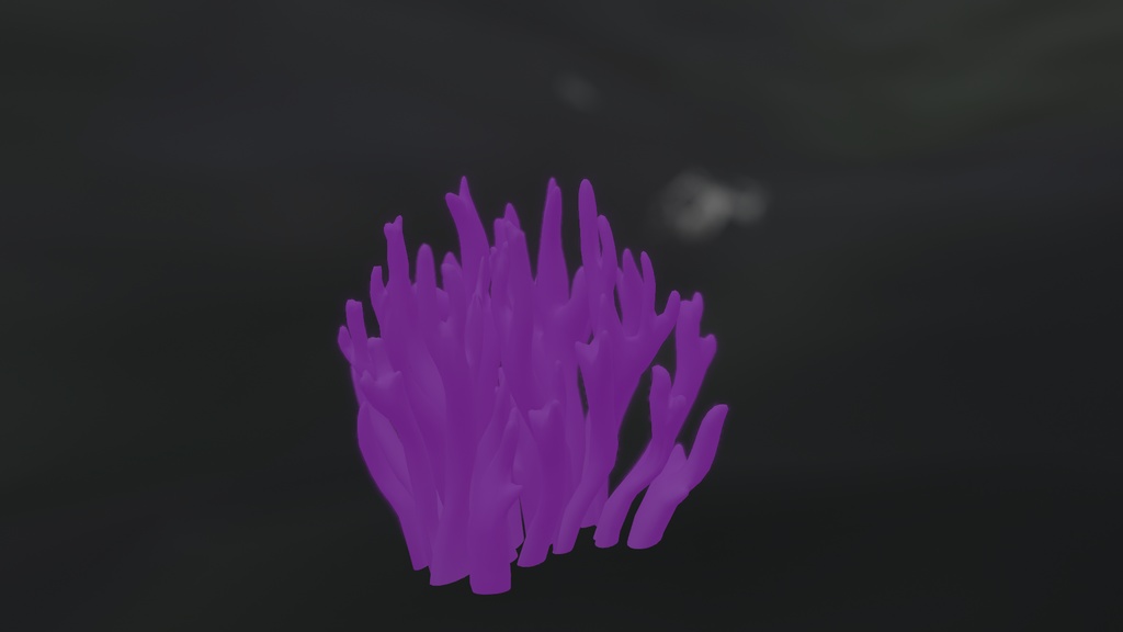 リップシンクでウニョウニョ動くムラサキホウキタケ アバター (PC&Quest両対応)