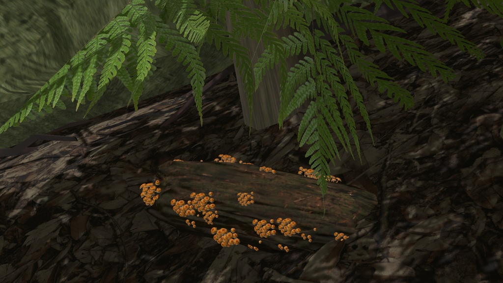 エモートで傘が開くヒメカバイロタケ アバター (PC&Quest両対応)