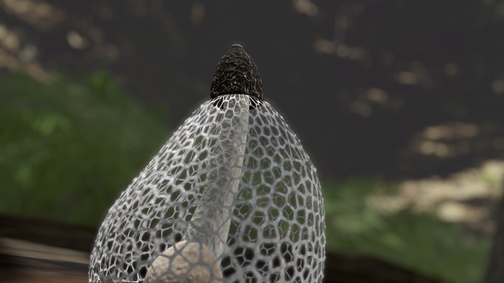 リップシンクでウニョウニョ動くキヌガサタケ アバター (PC&Quest両対応)