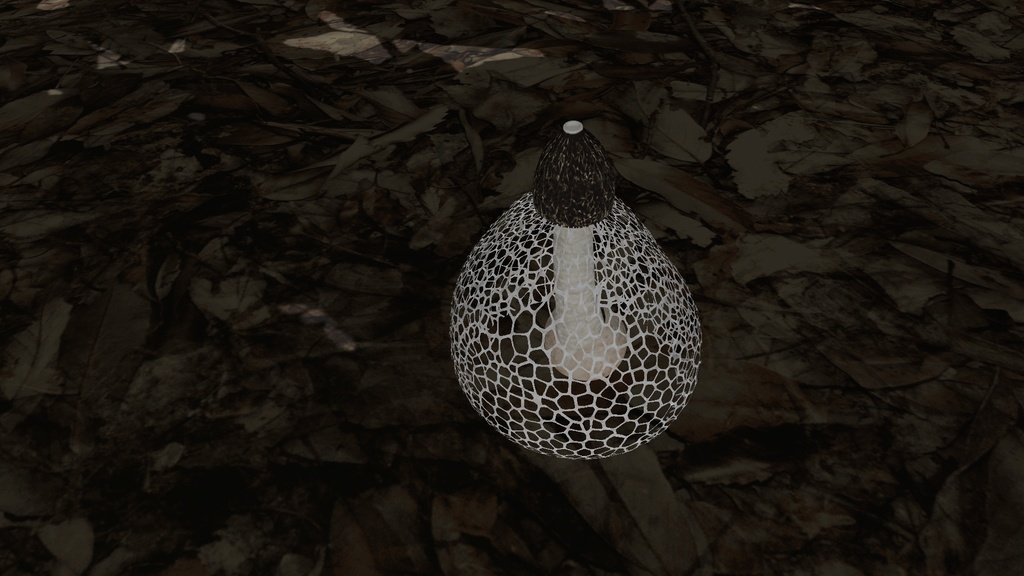 リップシンクでウニョウニョ動くキヌガサタケ アバター (PC&Quest両対応)