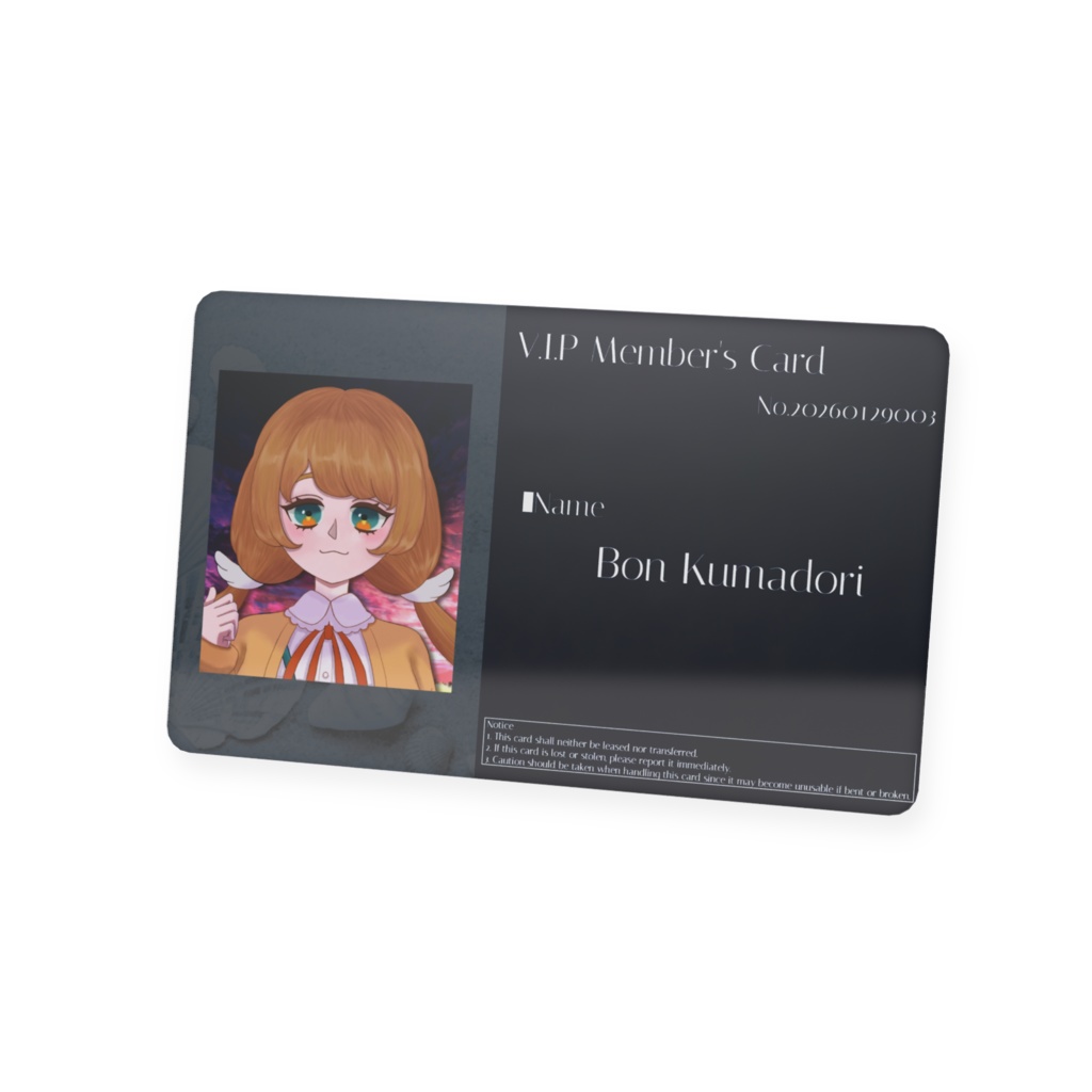 S.S.S号VIPメンバーズカード ぼん様