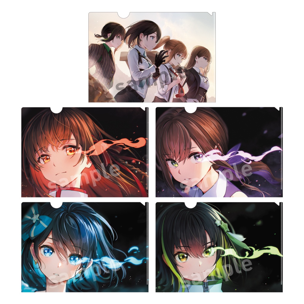 ＜不撓不屈＞クリアファイル5枚セット