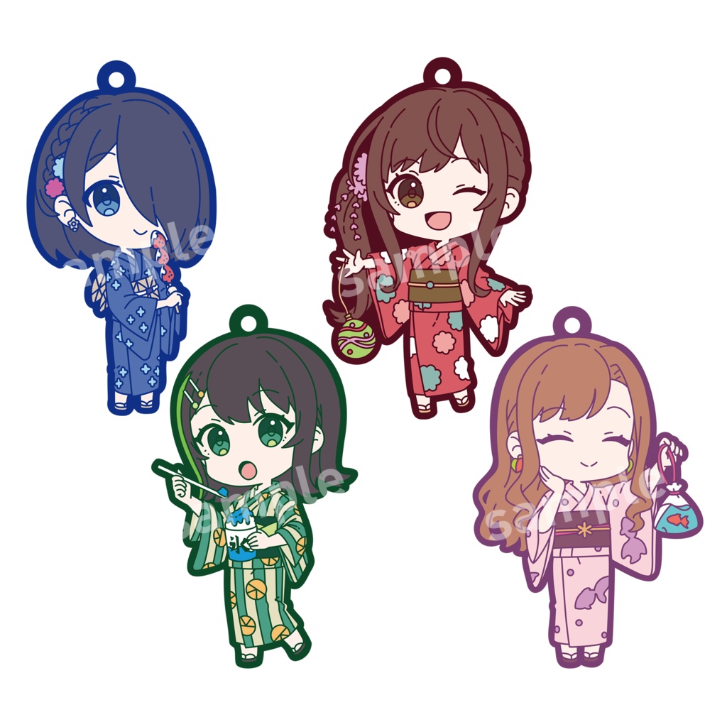 ＜大絶響祭2022SUMMER＞えのぐ浴衣Ver.ラバーキーホルダー