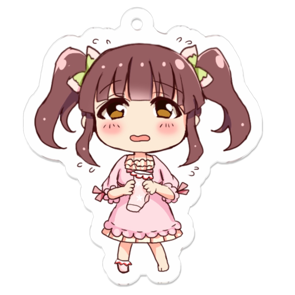 靴下と智絵里ちゃんアクリルキーホルダー
