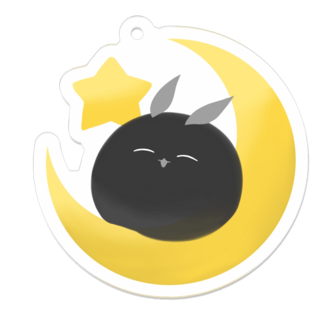 お星さまとお月さまと化けものアクリルキーホルダー