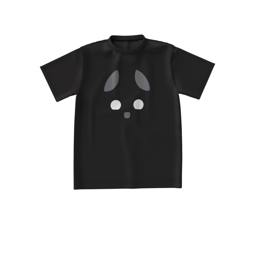 ビッグシルエット耳付き化けものTシャツ