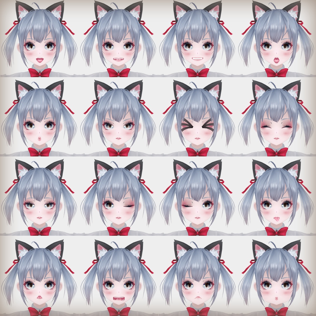 オリジナル3Dモデル【紅灰 (べには-Beniha)】