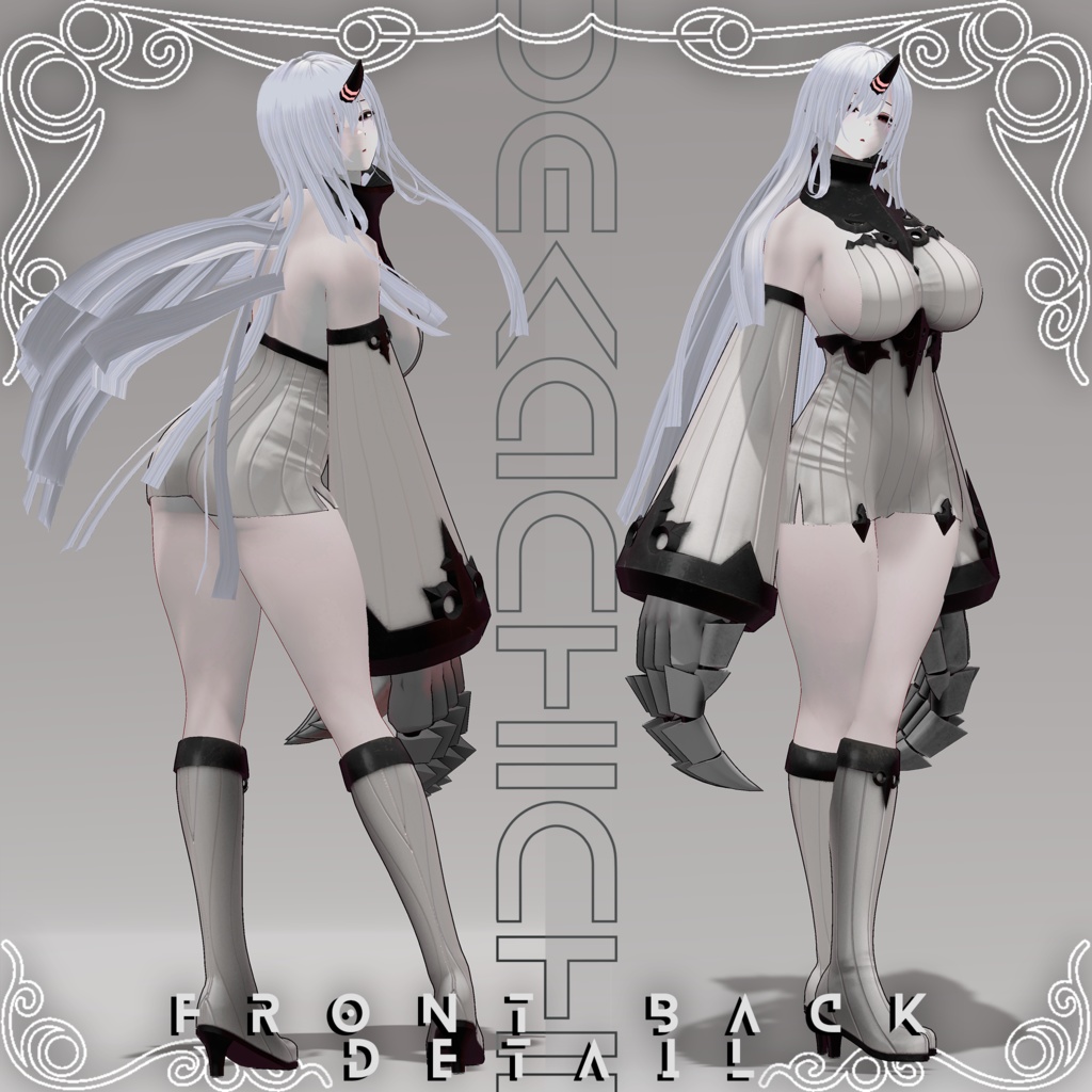 【艦これ】ダージェリンさん用 港湾棲姫コス【二次創作モデル】