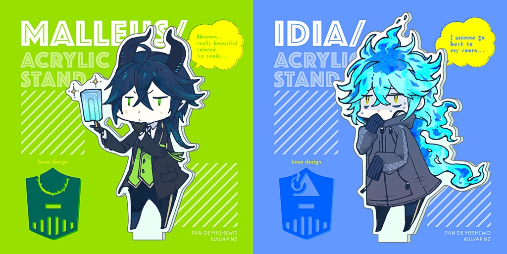 太郎とイデシュラくんのアクリルスタンド