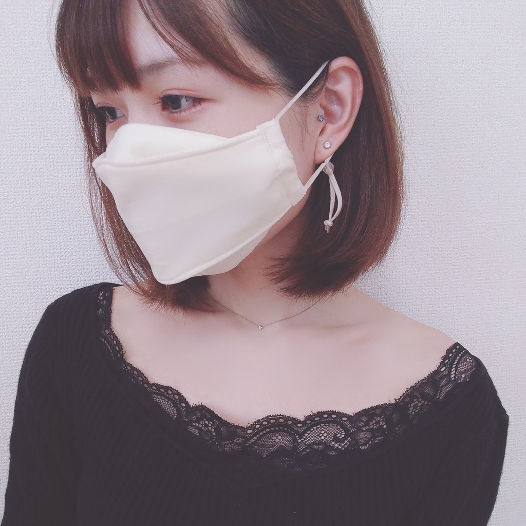 3Dマスク【Cream】