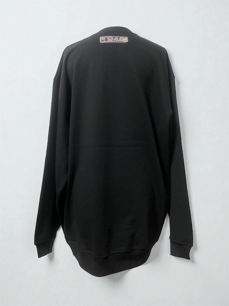 【LIVE.Mieux】刺繍スウェットトップス【BLACK】