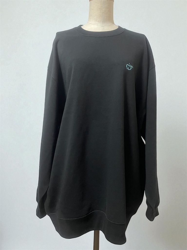 【LIVE.Mieux】刺繍スウェットトップス【BLACK】