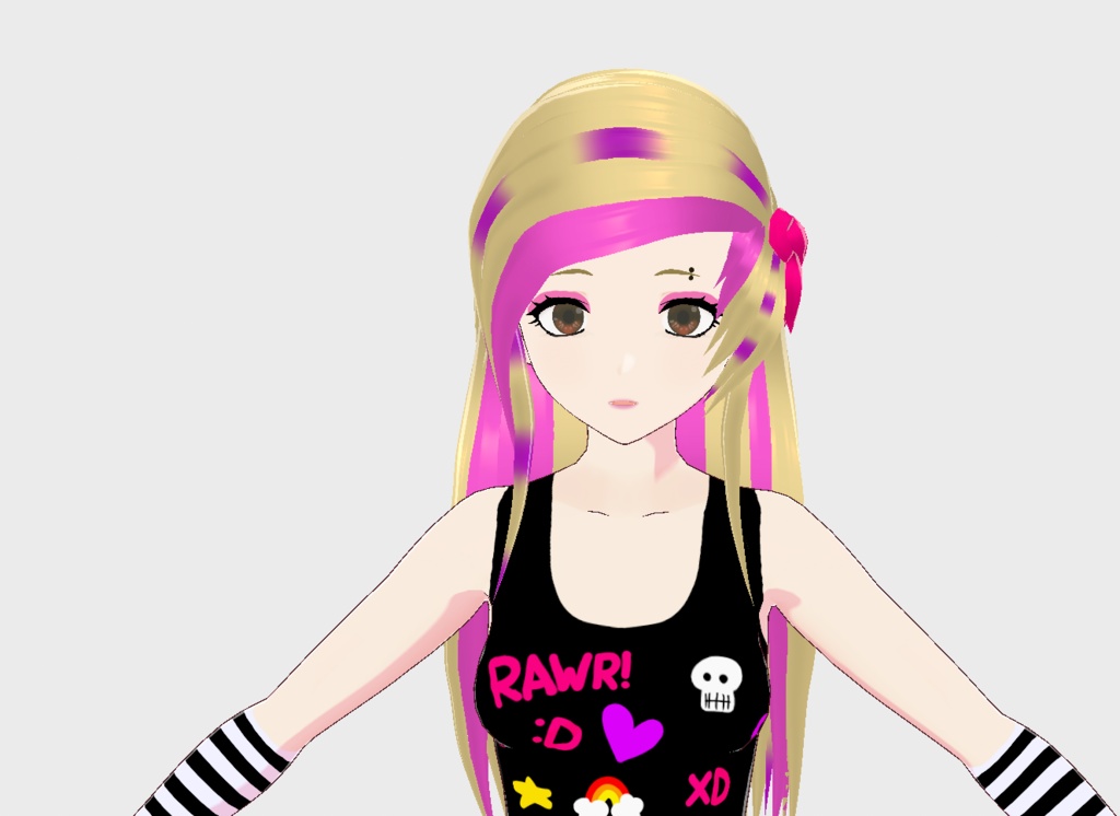 Scene Girl Vtuber Model [VRM, Ready to Go]