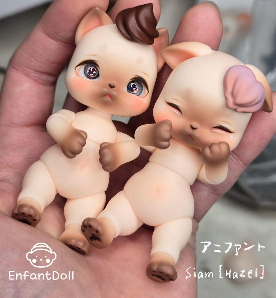 [アンパンドル-アニファンHazel] 購入即時発送/ココリアン,クムクク互換 / 猫球体関節人形