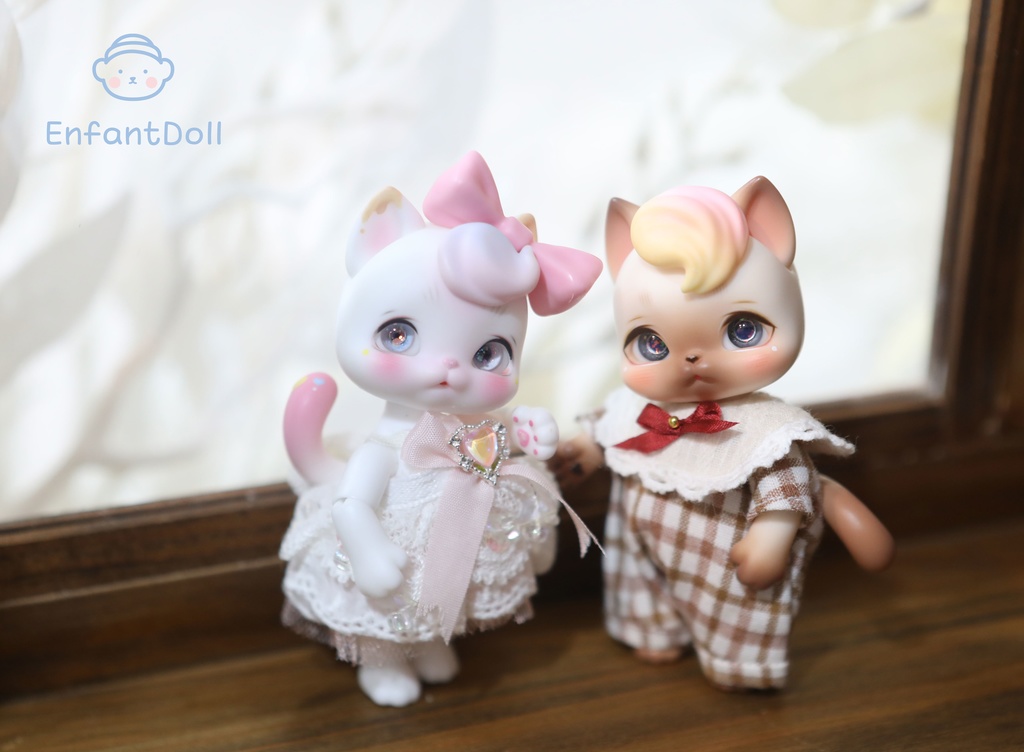 [アンパンドル-アニファンHazel] 購入即時発送/ココリアン,クムクク互換 / 猫球体関節人形