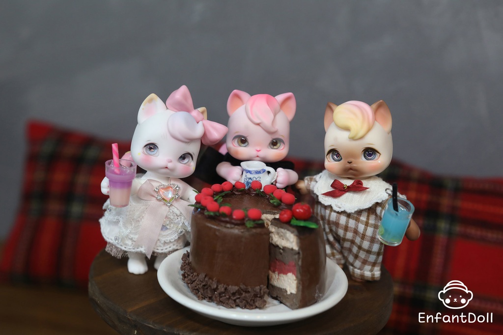 [アンパンドル-アニファンHazel] 購入即時発送/ココリアン,クムクク互換 / 猫球体関節人形