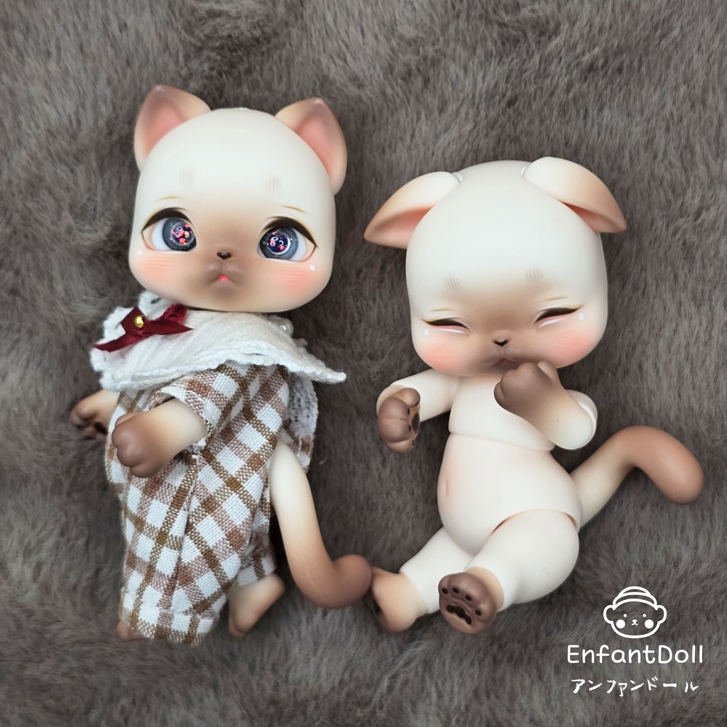 [アンパンドル-アニファンHazel] 購入即時発送/ココリアン,クムクク互換 / 猫球体関節人形